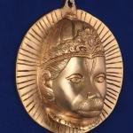 Pure Brass Lord Hanuman Face Wall Hanging 7" | Auspicious Divine Blessings | Superfine Finish | Intricate Craftsmanship | 1.44 kg Elegant Home Decor